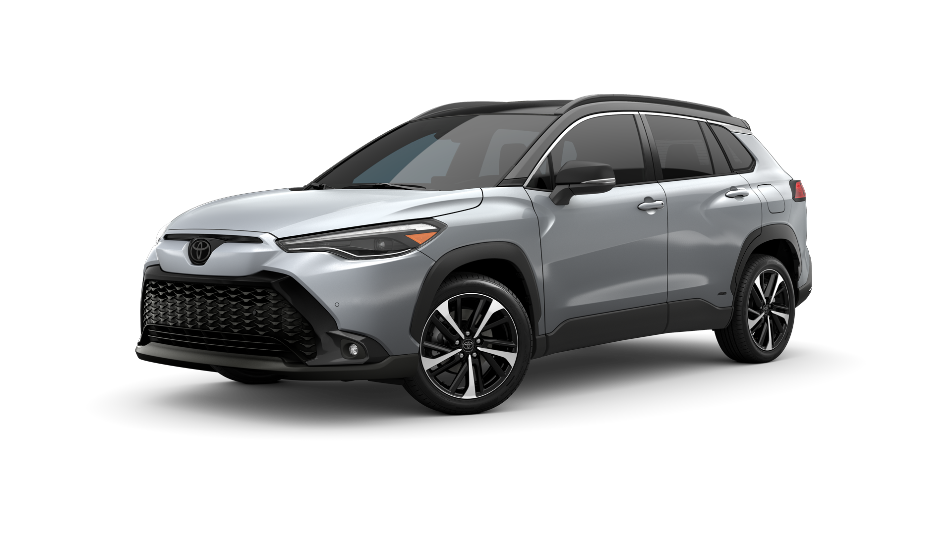 Three-sixty image of 2024 Corolla Cross Hybrid in Sonic Silver / Jet Black Roof